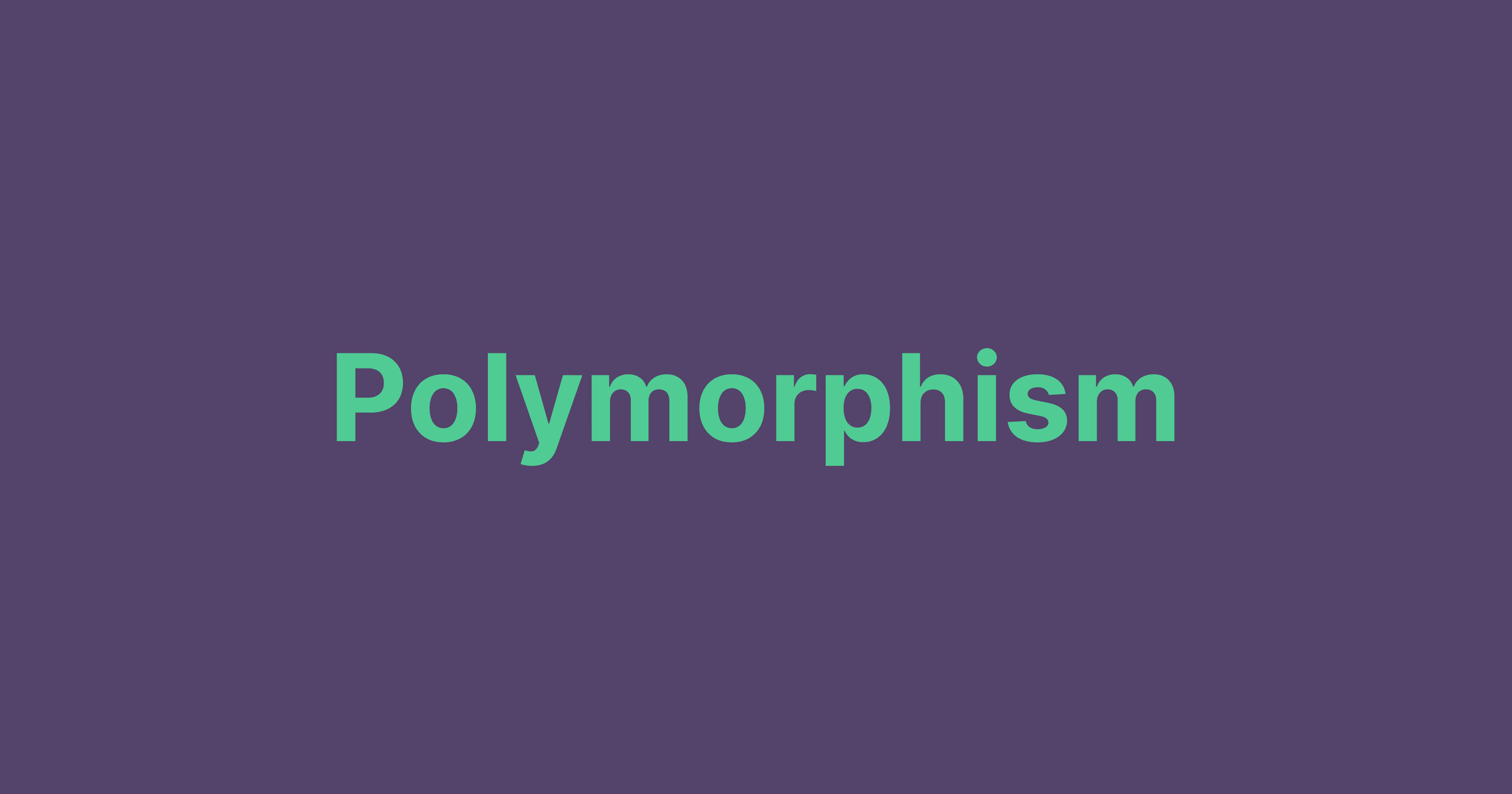 Polymorphism in Java